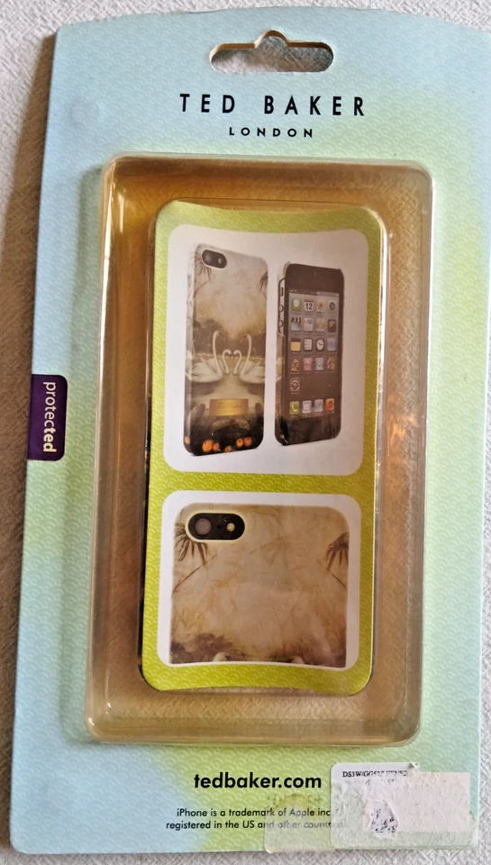 Ted Baker London Apple iPhone 5 Designer Phone Case Swans New & Sealed - Image 3 of 3