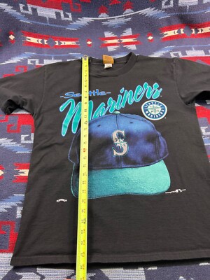 MLB Seattle Mariners 90s 大きめサイズ 古着ゲームシャツ 古着 90s USA製 MLB Seattle Mariners マリナーズ ベースボール
