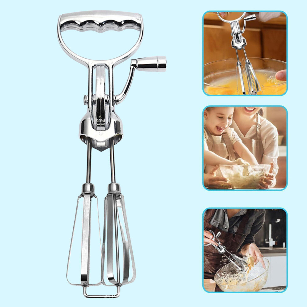 Classic Hand Crank Style Egg Beater Manual Egg Beater Milk Frother Ideal Gifts