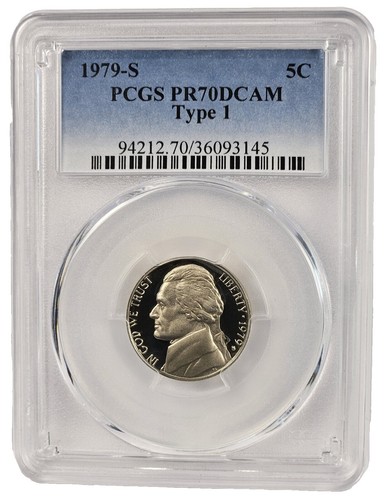 1979 S Nickel Jefferson PCGS PR-70 DCAM Type 1 | eBay