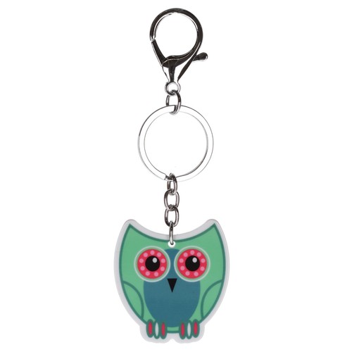 Keyring Plastic Metal Tag Designs Kids Dog Cat Initials Animals Charm Gift Kids - Picture 184 of 290