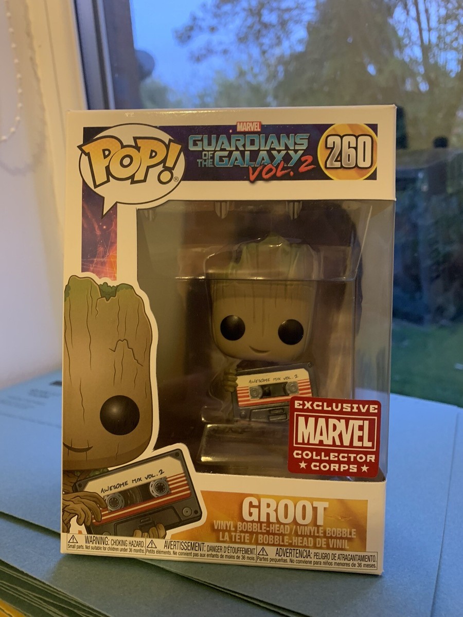 Funko Pop! Groot N°260 - Collector Corps Marvel - Vinyl 2017 - Neuf Sous Blister