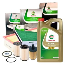 KIT TAGLIANDO VW GOLF 5 V 1.9 2.0 TDI - 4 FILTRI CASTROL + 5L OLIO EDGE 5W30 LL
