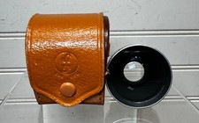 Vintage SUN AUX Wide- Angle Lens Model C Camera Lens w/ original leather case