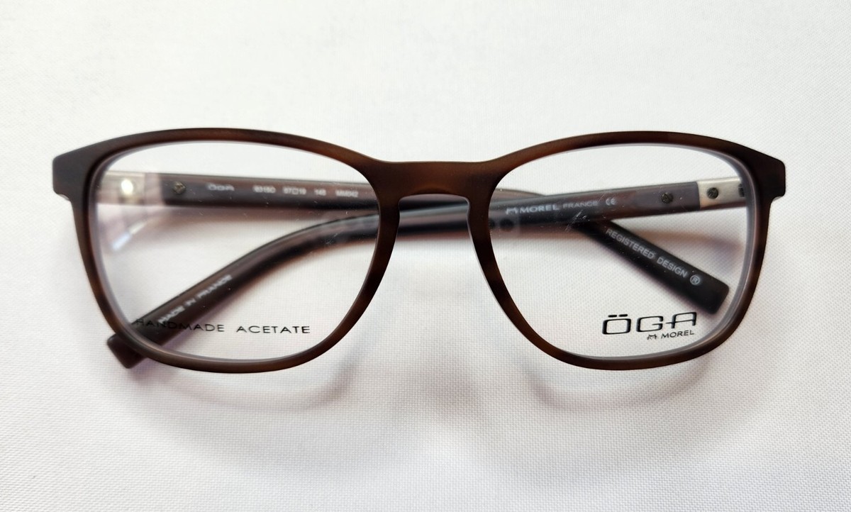 MOREL FRANCE OGA 83150 MM042 MATTE BROWN OPTICAL FRAME 57-19-145