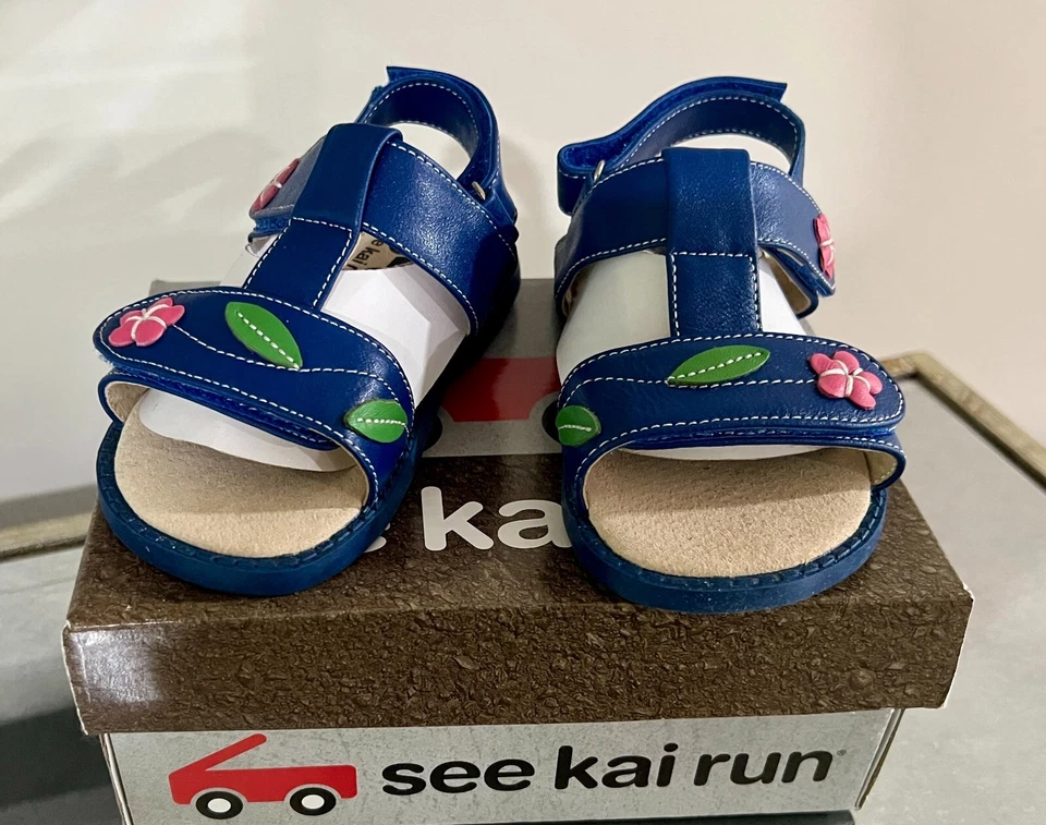 NUEVO Zapatos Sandalias See Kai Run Niña Pequeña Talla 7 Foto 3 de 4