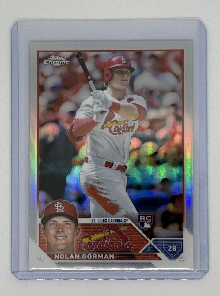 2023 Topps Chrome Refractor #192 Nolan Gorman RC Rookie