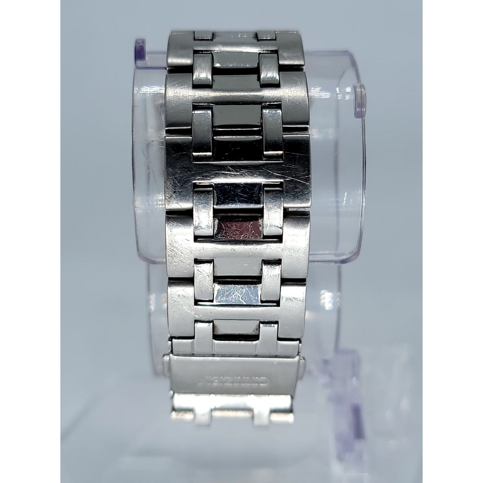 _Silver Rectangular Citizen Quartz Watch with Whi… - image 8