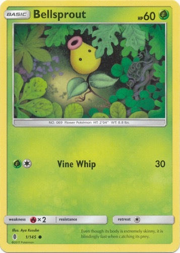 4 x Bellsprout (Guardians Rising 1/145) - Common