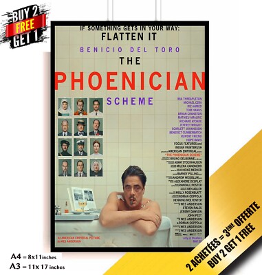 The Phönician Scheme Original Filmplakat 2025 Wes Anderson
