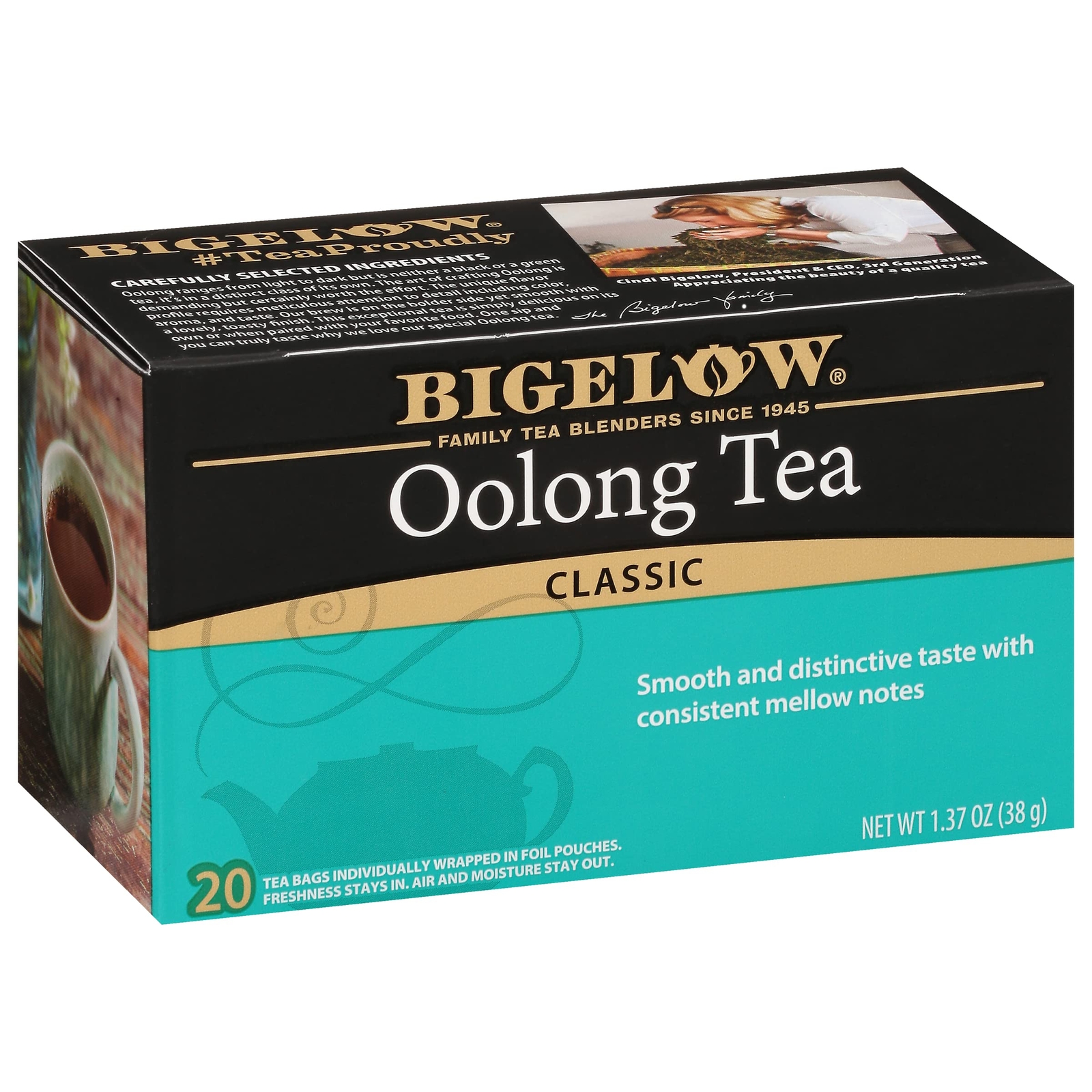 Oolong Tea, Caffeinated Tea with Fresh, Smooth Taste, 20 Count Box (Pack of 6...