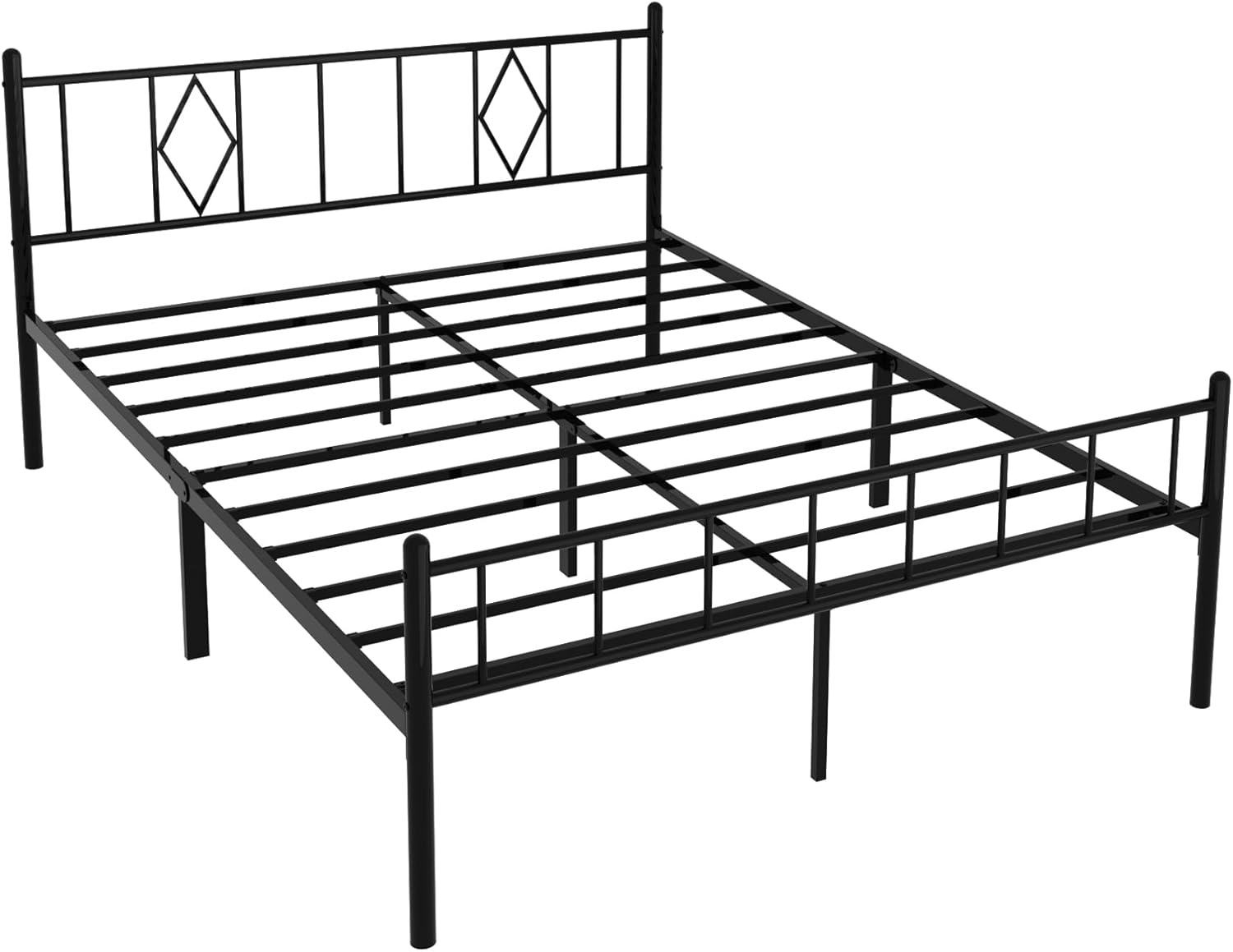 14 Inch Queen Size Bed Frames with Headboard/Footboard, under Bed Storage, Stron