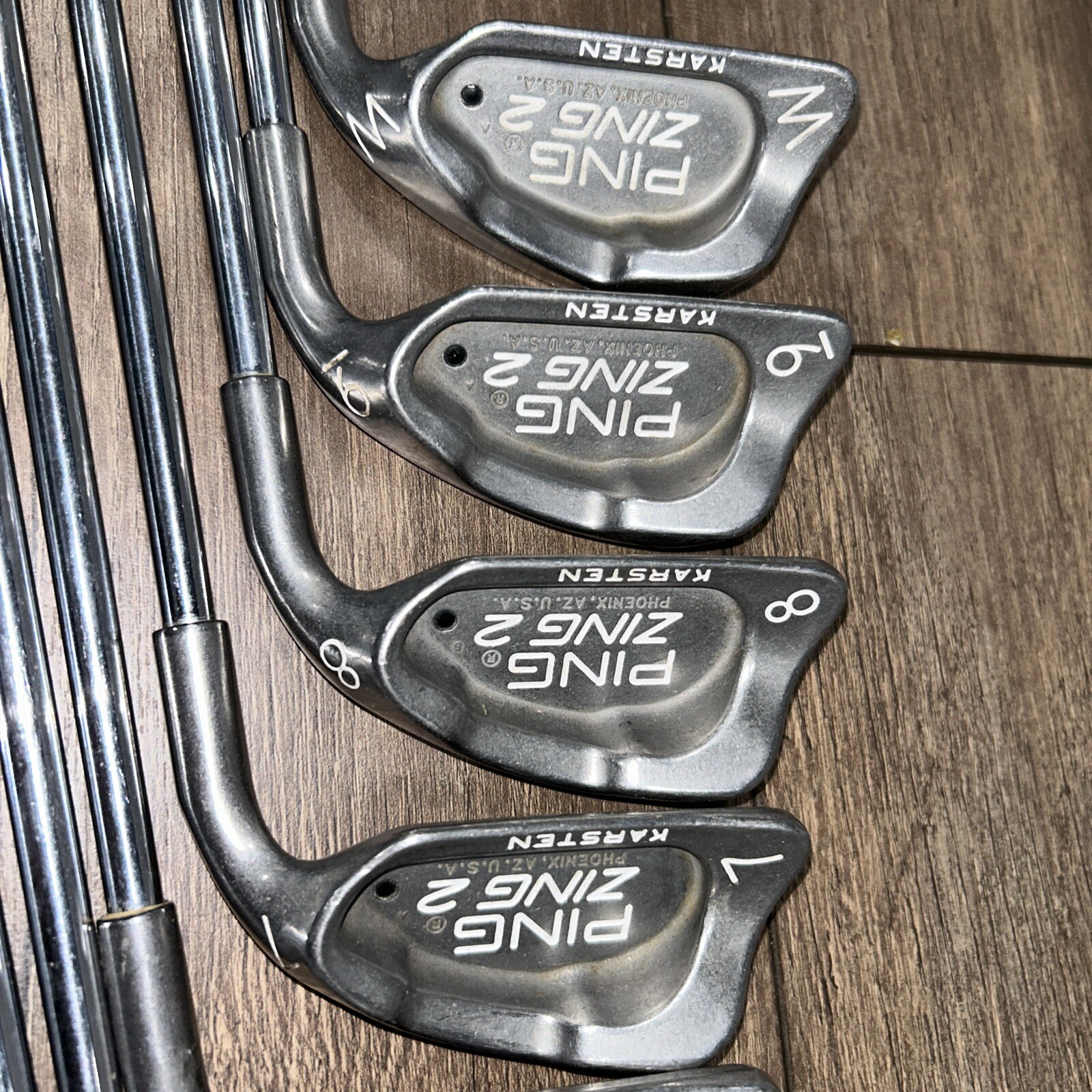 Ping Zing 2 Black Dot Iron Set 39 + PW Steel Shaft Orig Grips Right