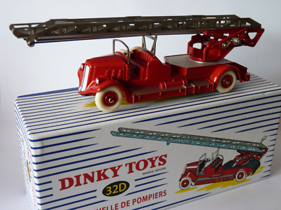 VOITURE Réédition DINKY TOYS ATLAS N° 32D Camion Delahaye Echelle de Pompiers