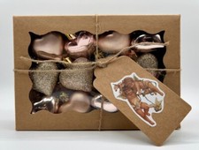 Mini Rose Gold Heart-Shaped Ornaments  11 ct.  Gift Box  Valentine's Day NEW