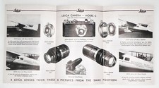 Leica Booklet for Leica 9cm f4 with Leica 1 Model C 1 ........... Very Rare  