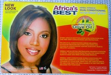 X3 Africa's Best No Lye Relaxer System Herbal Intensive Dual Condition Olive Oil