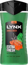 Lynx 3 in 1 Body, Face & Hair Wash Shower Gel Jungle Fresh 225ml