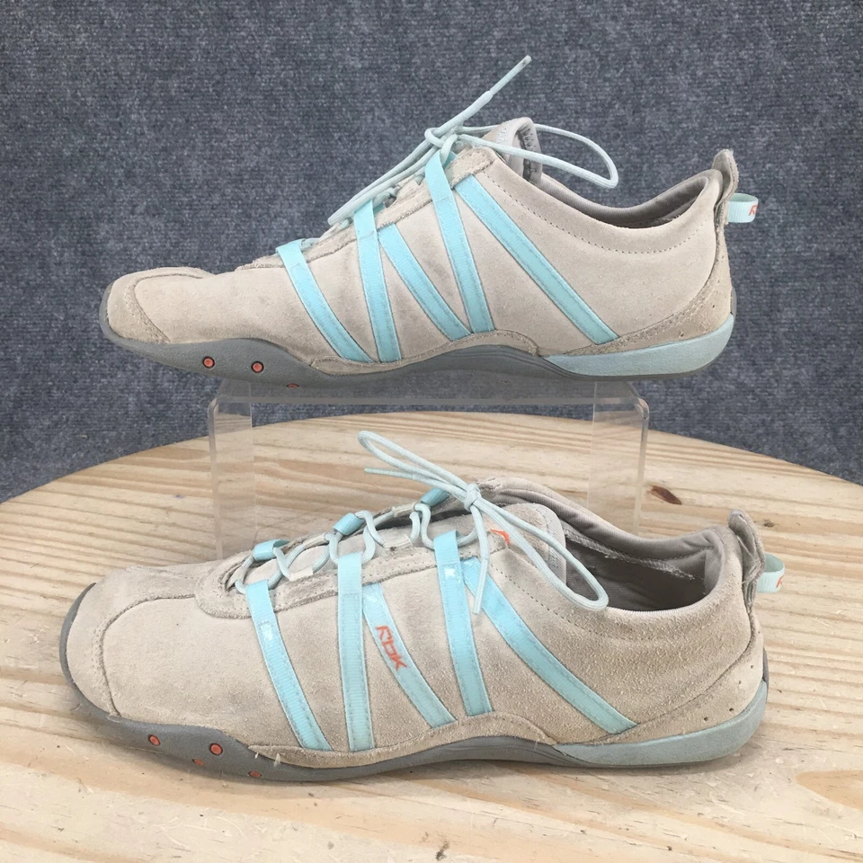 Reebok Shoes Womens 9.5 Walking Sneakers Flats Comfort Beige Multicolor Lace Up - Image 2 of 4