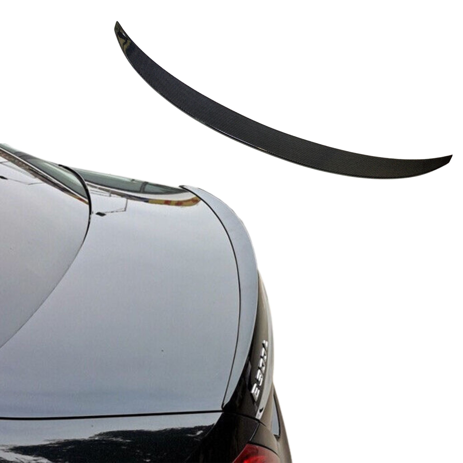 Rear Lip Fits for Mercedes W213 E-Class, Carbon Look From ABS Heckspoil
