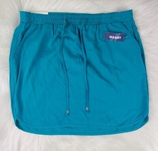 Old Navy Skirt Lightweight drawstring waist soft Rayon Blue Green