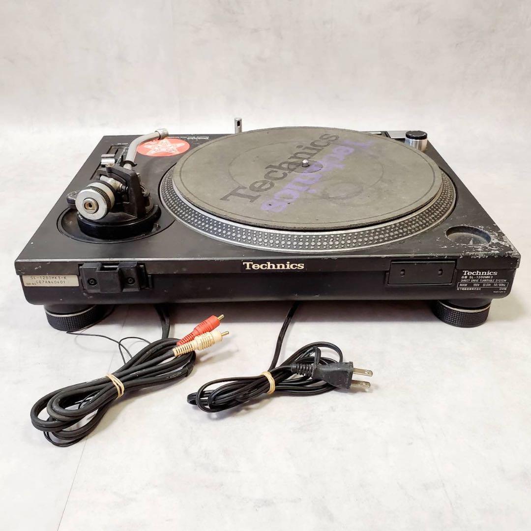 JUNK Technics SL-1200MK3 Black Direct Drive DJ Turntable W/O JUNK Technics SL-1200MK3 Black Direct Drive DJ Turntable W/O