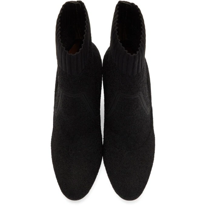 36.5/6.5❤️895 美元 GIANVITO ROSSI 意大利制造黑色 KINT 高跟鞋踝靴 — 第 2/4 张图片