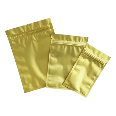 Gold Poly Plastic Heat Seal Bags Food Safe Storage Bags for Freeze-Dried Candy