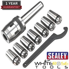 Sealey Mill Chuck Set MT3-M12 Ø4-16mm for SM2502 Mini Drilling/Milling Machine