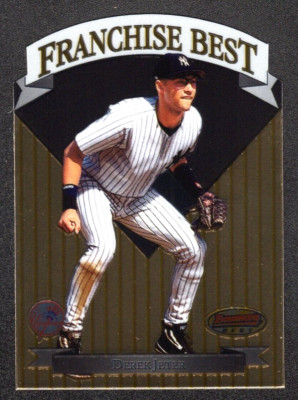 Derek Jeter Yankees 1999 Bowman's Best FB6 Franchise Best Die-Cut #1583/3000 HOF