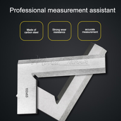90 degree L-shaped Right angle Ruler Woodworking Angle Ruler Chrome plated