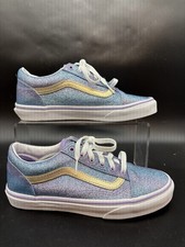 VANS Old Skool Ombre Glitter Youth Girl Shoes Size 6 Skateboarding