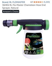 Flomaster Chameleon Versatile 3-Pattern Hose End Sprayer Chemical Application