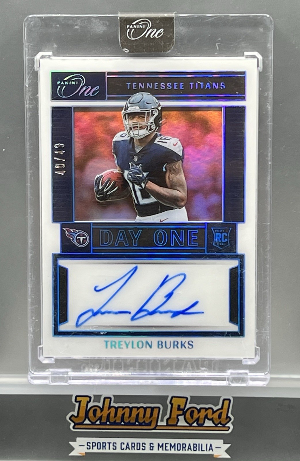 Treylon Burks 2022 Panini One Day One Rookie Auto #40/49 Titans #109 Sealed
