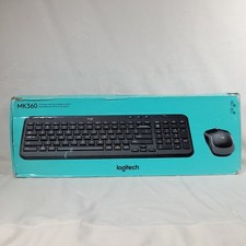 sealed Logitech MK360 Wireless Keyboard and Mouse Combo 920-003376, box wrecked