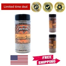 Its Delish 7 oz Caraway Seeds - Aromatic, Kosher Spice for Breads Soups