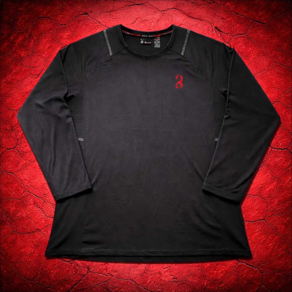 Spyder Active Compression Shirt Mens XL Black Long Sleeve Athletic Base Layer
