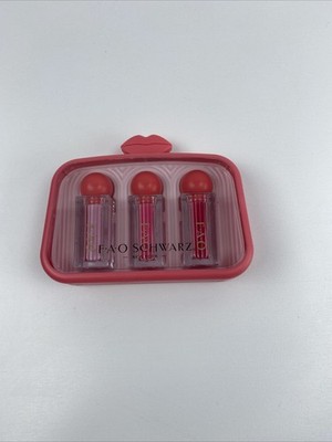 FAO Schwarz Glimmer & Glam Lipstick Set Glue For Gem Stickers 4 Pieces Age 6+