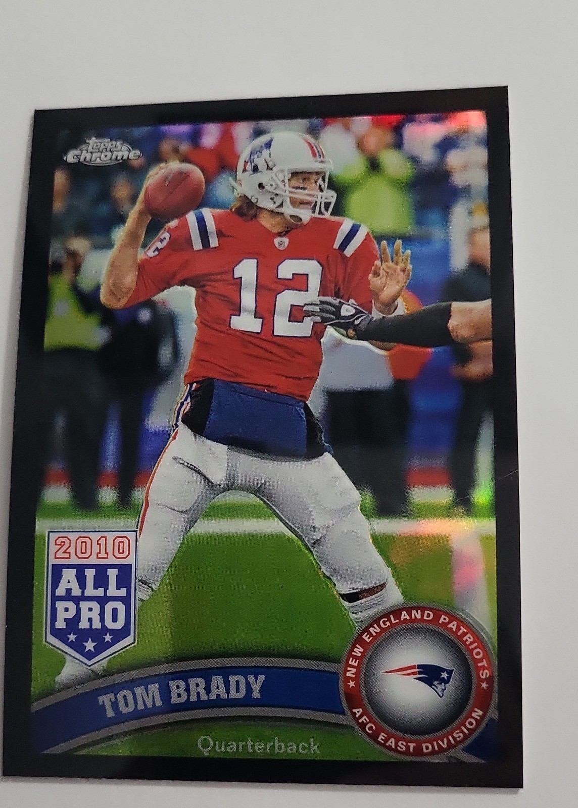 2011 Topps Chrome - Tom Brady #20 Black Refractor 241/299