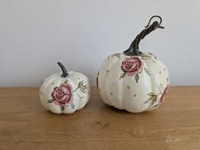 Emma Bridgewater Set Of 2 Autumn Faux Pumpkins Rose