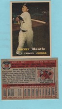 1957# 95 Mickey Mantle reprint card