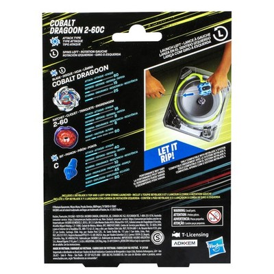 Beyblade X Cobalt Dragoon 2-60C Deluxe Left-Spin Blue With