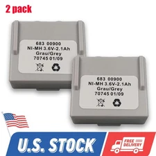 2Pcs 3.6V 2750mAh 68301000 68300900 Ni-MH Battery For Hetronic Remote Control US