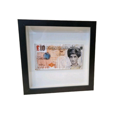 Banksy Di Faced Tenner Reproduktion - Float Mounted Giclée 310gsm Fine Art Print