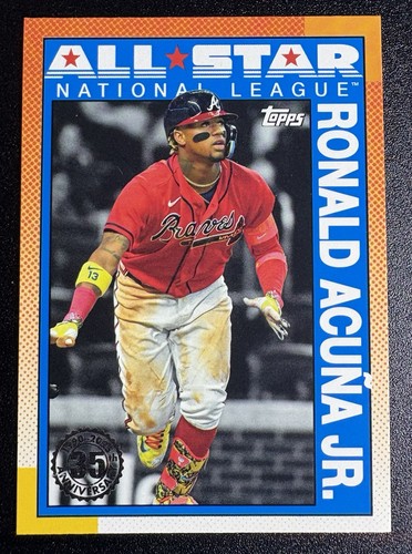 2025 TOPPS SERIES 2 RONALD ACUNA JR. 1990 TOPPS ALL STAR ATLANTA BRAVES M/NM