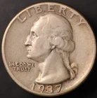 1937  WASHINGTON QUARTER | FRESH FROM AN ORIGINAL COLLECTION | LOT BB-756