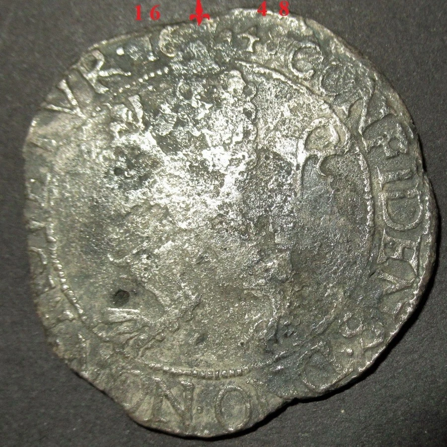 Shipwreck Salvage COA!  1648 Dutch Colonial Gelderland mint  VOC Merestein 1702 - Image 3 of 4