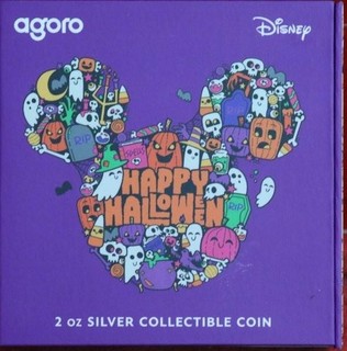 2024 Niue New Zealand Mint Agoro Disney Halloween 2 oz .999 Silver