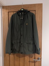 Green Lyle And Scott Mens Parka Coat