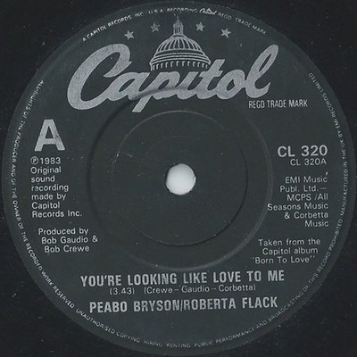Peabo Bryson - You're Looking Like Love To Me - Used Vinyl Record 7 - F7441z